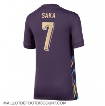 Maillot de football Réplique Angleterre Bukayo Saka #7 Extérieur Femme Europe 2024 Manche Courte