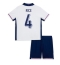 Maillot de football Réplique Angleterre Declan Rice #4 Domicile Enfant Europe 2024 Manche Courte (+ Pantalon court)