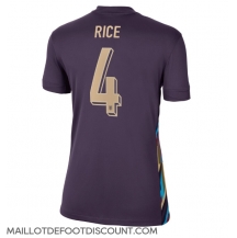 Maillot de football Réplique Angleterre Declan Rice #4 Extérieur Femme Europe 2024 Manche Courte