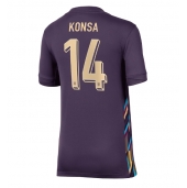 Maillot de football Réplique Angleterre Ezri Konsa #14 Extérieur Femme Europe 2024 Manche Courte