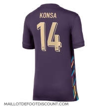 Maillot de football Réplique Angleterre Ezri Konsa #14 Extérieur Femme Europe 2024 Manche Courte