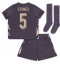 Maillot de football Réplique Angleterre John Stones #5 Extérieur Enfant Europe 2024 Manche Courte (+ Pantalon court)