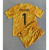 Maillot de football Réplique Angleterre Jordan Pickford #1 Gardien de but Domicile Enfant Europe 2024 Manche Courte (+ Pantalon court)