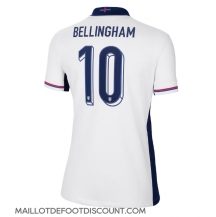 Maillot de football Réplique Angleterre Jude Bellingham #10 Domicile Femme Europe 2024 Manche Courte