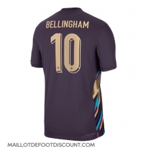 Maillot de football Réplique Angleterre Jude Bellingham #10 Extérieur Europe 2024 Manche Courte