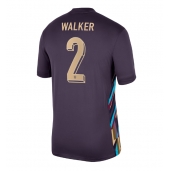 Maillot de football Réplique Angleterre Kyle Walker #2 Extérieur Europe 2024 Manche Courte