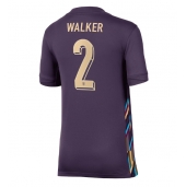 Maillot de football Réplique Angleterre Kyle Walker #2 Extérieur Femme Europe 2024 Manche Courte