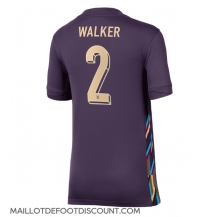 Maillot de football Réplique Angleterre Kyle Walker #2 Extérieur Femme Europe 2024 Manche Courte