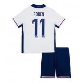 Maillot de football Réplique Angleterre Phil Foden #11 Domicile Enfant Europe 2024 Manche Courte (+ Pantalon court)