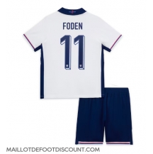 Maillot de football Réplique Angleterre Phil Foden #11 Domicile Enfant Europe 2024 Manche Courte (+ Pantalon court)