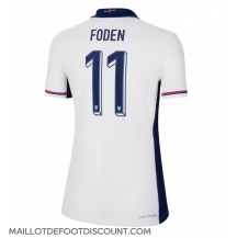 Maillot de football Réplique Angleterre Phil Foden #11 Domicile Femme Europe 2024 Manche Courte