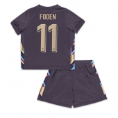 Maillot de football Réplique Angleterre Phil Foden #11 Extérieur Enfant Europe 2024 Manche Courte (+ Pantalon court)