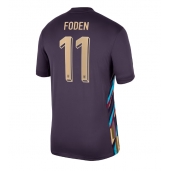 Maillot de football Réplique Angleterre Phil Foden #11 Extérieur Europe 2024 Manche Courte