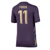 Maillot de football Réplique Angleterre Phil Foden #11 Extérieur Femme Europe 2024 Manche Courte