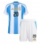 Maillot de football Réplique Argentine Alexis Mac Allister #20 Domicile Enfant Copa America 2024 Manche Courte (+ Pantalon court)