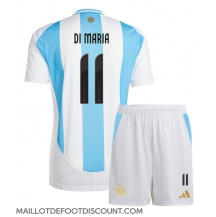 Maillot de football Réplique Argentine Angel Di Maria #11 Domicile Enfant Copa America 2024 Manche Courte (+ Pantalon court)