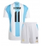 Maillot de football Réplique Argentine Angel Di Maria #11 Domicile Enfant Copa America 2024 Manche Courte (+ Pantalon court)