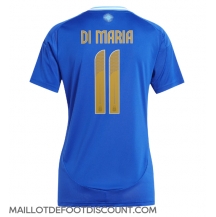 Maillot de football Réplique Argentine Angel Di Maria #11 Extérieur Femme Copa America 2024 Manche Courte