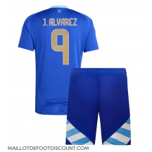 Maillot de football Réplique Argentine Julian Alvarez #9 Extérieur Enfant Copa America 2024 Manche Courte (+ Pantalon court)