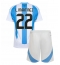 Maillot de football Réplique Argentine Lautaro Martinez #22 Domicile Enfant Copa America 2024 Manche Courte (+ Pantalon court)