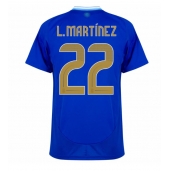 Maillot de football Réplique Argentine Lautaro Martinez #22 Extérieur Copa America 2024 Manche Courte