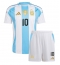 Maillot de football Réplique Argentine Lionel Messi #10 Domicile Enfant Copa America 2024 Manche Courte (+ Pantalon court)