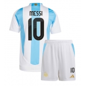 Maillot de football Réplique Argentine Lionel Messi #10 Domicile Enfant Copa America 2024 Manche Courte (+ Pantalon court)