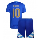 Maillot de football Réplique Argentine Lionel Messi #10 Extérieur Enfant Copa America 2024 Manche Courte (+ Pantalon court)