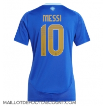 Maillot de football Réplique Argentine Lionel Messi #10 Extérieur Femme Copa America 2024 Manche Courte