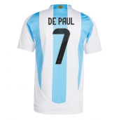 Maillot de football Réplique Argentine Rodrigo De Paul #7 Domicile Copa America 2024 Manche Courte