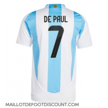 Maillot de football Réplique Argentine Rodrigo De Paul #7 Domicile Copa America 2024 Manche Courte