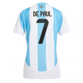 Maillot de football Réplique Argentine Rodrigo De Paul #7 Domicile Femme Copa America 2024 Manche Courte