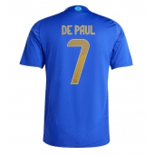 Maillot de football Réplique Argentine Rodrigo De Paul #7 Extérieur Copa America 2024 Manche Courte