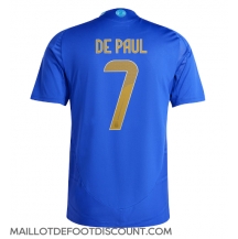 Maillot de football Réplique Argentine Rodrigo De Paul #7 Extérieur Copa America 2024 Manche Courte