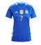 Maillot de football Réplique Argentine Rodrigo De Paul #7 Extérieur Femme Copa America 2024 Manche Courte