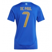 Maillot de football Réplique Argentine Rodrigo De Paul #7 Extérieur Femme Copa America 2024 Manche Courte