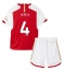 Maillot de football Réplique Arsenal Ben White #4 Domicile Enfant 2023-24 Manche Courte (+ Pantalon court)