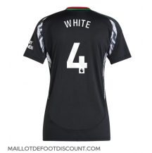 Maillot de football Réplique Arsenal Ben White #4 Extérieur Femme 2024-25 Manche Courte