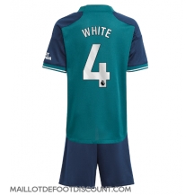 Maillot de football Réplique Arsenal Ben White #4 Troisième Enfant 2023-24 Manche Courte (+ Pantalon court)