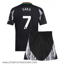 Maillot de football Réplique Arsenal Bukayo Saka #7 Extérieur Enfant 2024-25 Manche Courte (+ Pantalon court)