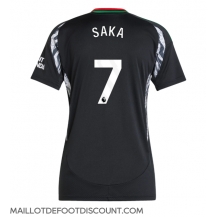 Maillot de football Réplique Arsenal Bukayo Saka #7 Extérieur Femme 2024-25 Manche Courte