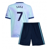 Maillot de football Réplique Arsenal Bukayo Saka #7 Troisième Enfant 2024-25 Manche Courte (+ Pantalon court)