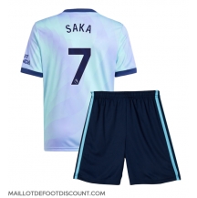 Maillot de football Réplique Arsenal Bukayo Saka #7 Troisième Enfant 2024-25 Manche Courte (+ Pantalon court)