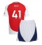 Maillot de football Réplique Arsenal Declan Rice #41 Domicile Enfant 2024-25 Manche Courte (+ Pantalon court)