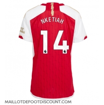 Maillot de football Réplique Arsenal Eddie Nketiah #14 Domicile Femme 2023-24 Manche Courte