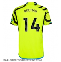 Maillot de football Réplique Arsenal Eddie Nketiah #14 Extérieur 2023-24 Manche Courte