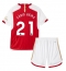 Maillot de football Réplique Arsenal Fabio Vieira #21 Domicile Enfant 2023-24 Manche Courte (+ Pantalon court)