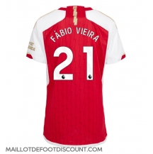 Maillot de football Réplique Arsenal Fabio Vieira #21 Domicile Femme 2023-24 Manche Courte