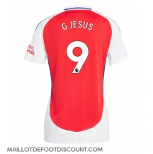 Maillot de football Réplique Arsenal Gabriel Jesus #9 Domicile Femme 2024-25 Manche Courte