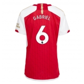 Maillot de football Réplique Arsenal Gabriel Magalhaes #6 Domicile Femme 2023-24 Manche Courte